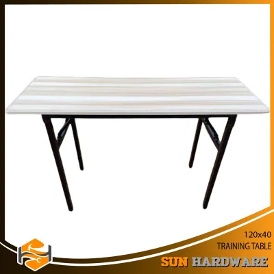 SUN HARDWARE Foldable Training Table (120x40CM) / Training Folding Table / Foldable Training Table Comfortable RANDOM