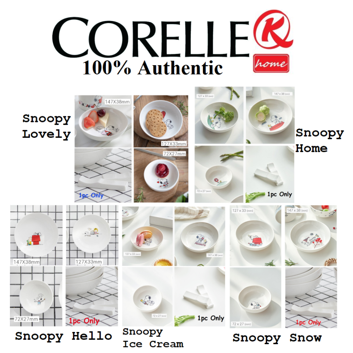 CORELLE Corningware X Peanuts Dinnerware 4 Piece Set | Lazada PH