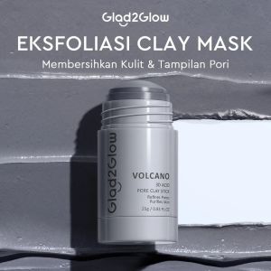 ❤️Ruby & Laura❤️Glad2Glow Pomegranate Niacinamide Brightening Clay Stick || Mugwort Acne Clay Mask Stick Masker Wajah Face Cleansing Green Mask || Gla2Glow Volcano Mask Stick