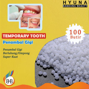 HBB Themptooth Tambal Gigi Super Kuat Viral - Temporary Tooth - Gigi Palsu Sementara isi 100 Butir | Penambal Gigi Renggang Patah Bolong Tambal Gigi Berlubang