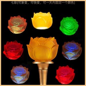 Phật Liên Hoa Đăng Gia dùng đèn Phật Lưu Ly Đèn Phật Led Quan Âm Đèn Tài Thần Trường Minh Đăng Gia dùng đèn hoa sen Phật Đường