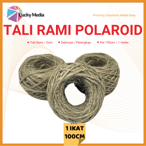 Tali Rami Dekorasi Polaroid 1m Tali Goni Cokelat 100cm Undangan Souvenir Hampers