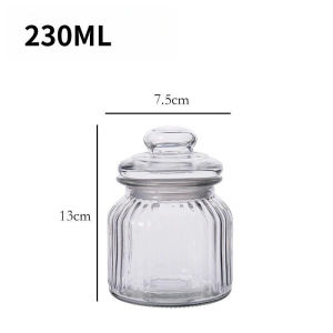 Glass Food Bottle Honey Bottle Pickle Jar Wine Kimchi Jar with Lid Small Storage Jar Household Kitchen Supplies