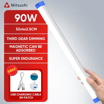 Mitsushi LED LIGHT TUBE Fluorescent Light Led Bar Tube Portable With USB Rechargeable Light LED Table Desk Study Lamp Wall Lighting Outdoor Emergency Light
