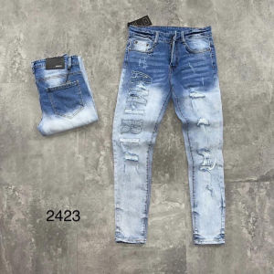 Quần jean nam xanh đen trơn cao cấp chất bò loang màu vải dày đẹp vải co giãnchuẩn form mẫu mới KEN_STORE_1999