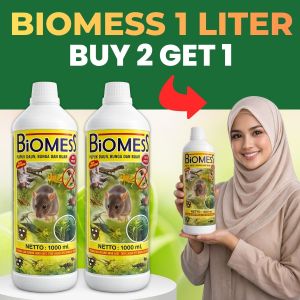 [SAVE MONEY] BUY 2 GET 1 FREE BIOMESS 1L - Rat and Insect Repellent effective pest control in the field and at home l Organic NPK Formula for Healthy High-Yield Harvests
