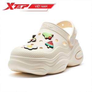 Xtep Nữ Giày Thường Ngày Mùa Hè 2025 Thời Trang Nhẹ Đế Dày Stream-crossing Đi Biển Dép Giày Thườn