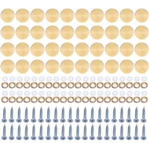 40pcs Steel Screw Cover Caps Art Panel Fixings Home Decors for Decorative Use in Bathrooms Kitchens & Craft Projects