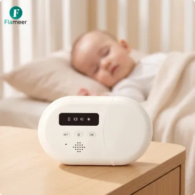 Flameer Attach-on Urine Wetness Alarm with Receiver Audible Wireless Bedwetting Alarm Compact Wireless Bedwetting Monitor Sound for Babies