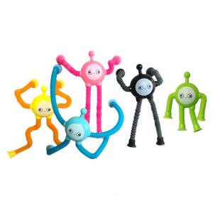 Hand Stretch Toy PopTube Free Wrap Cartoon Telescopic Tube Suction Cup Toy Stress Relief PopPipe Autistic Treatments Toy