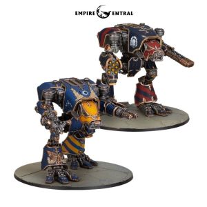 MÔ HÌNH LEGIONS IMPERIALIS: WARHOUND TITANS WITH URSUS CLAWS WARHAMMER 40K 03-45 GAMES WORKSHOP EMPIRE CENTRAL