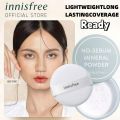 【New 100% Authentic】Innisfree No Sebum Mineral Powder 5g/Moisture Powder Foundation/Makeup Setting Powder Oil Control Long-Lasting/Waterproof and Sweat - Proof Pressed Powder 悦诗风吟散粉. 