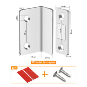 Cabinet Magnetic Catch Drawer Magnetic Door Catch Ultra Thin Magnetic Door Closer L-Shaped Closet Door Latch Cabinet Magnetic Latch For Cabinet