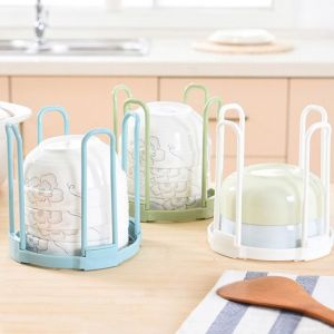 ADDO Plastic Bowl Plate Holder Detachable Space-saving Bowl Plate Organizer Durable Portable Drain Rack Kitchen Supplies