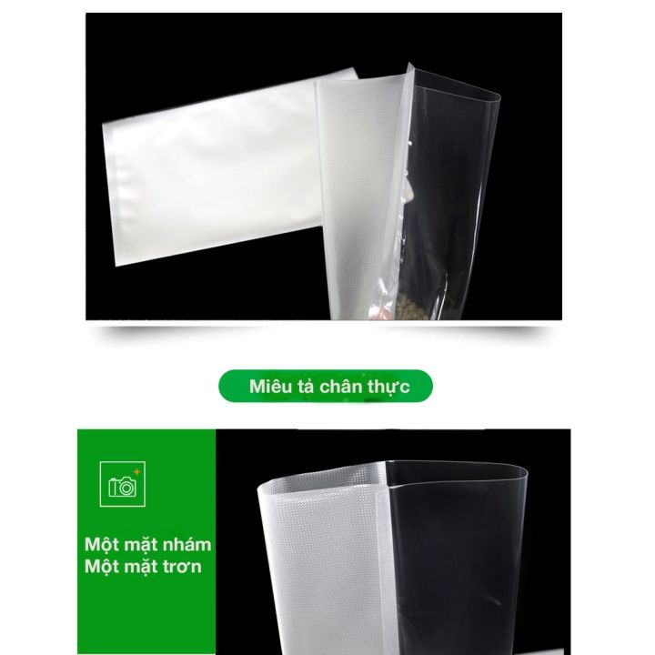 Túi hút chân không thực phẩm túi một mặt nhám, sần rộng 25 cm dài 35 cm ...