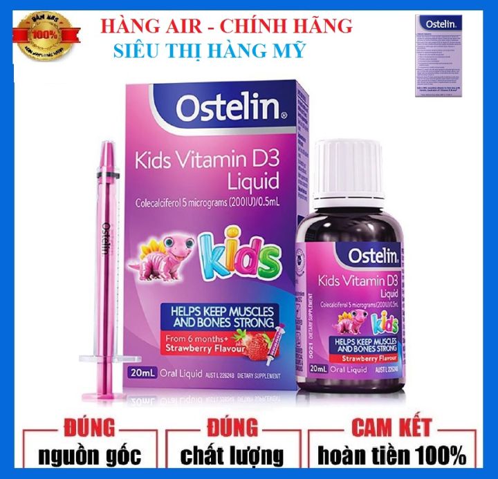 Siro Vitamin D3 Ostelin Liqud Úc - Hổ trợ sức khỏe chăm sóc sức khỏe ...