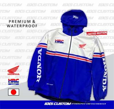 JAKET HRC HONDA RACING JAKET TOURING SUNMORI RIDING PREMIUM WATERPROOF