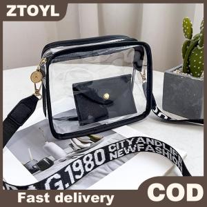 ZTOYL Phụ Nữ Trong Suốt bagwith PVC rõ ràng PURSE Crossbody Vai Túi với dây đeo có thể tháo rời