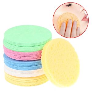 FGJHD Natural 10Pcs Exfoliator Facial Washing Sponge Wood Pulp Compress Wood Pulp Sponge Cleansing Tool Massage Brush Face Cleaning Sponge Pad
