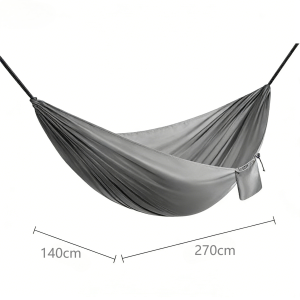 DIODIY Outdoor Compact Hammock Duyan with Storage Bag for Outdoor Relaxation Portable Camping Hanging Bed Nylon Strong Durable Travel Hammock 1-2 Person