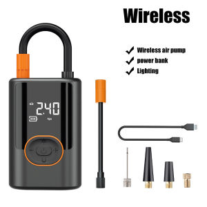 MY StockCar Air Compressor Wireless Inflator Pump With Led Light Portable Car Tire Inflator For Car Motorcycle And Bicycle Tires