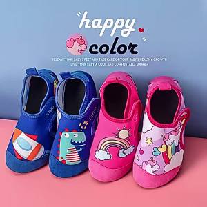 Childrens Beach Shoes Mens and Womens Snorkeling Seaside Wading River Tracing Shoes Non-Slip Soft Bottom Cut-Resistant Barefoot Skin-Friendly Room Socks Shoes