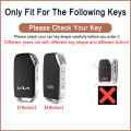 Remote Key Case Key Holder Metal Key Fob Shell Keychain For Kia K3 K5 Carens Carnival 2024 Cerato 2020 Sportage Seltos 2024. 