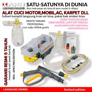 NEW MESIN STEAM CUCI MOTOR MOBIL BRUSHLESS AP81 pro salju EDITION 400W 10-150 BAR SILENT TANPA SUARA