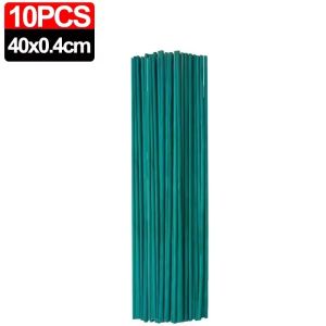 50Pcs Green Waterproof Plant Support Sticks Flower Sticks Outdoor Indoor Garden Tomato Plant Support Rods Weather Resistant