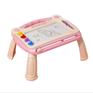 Childrens Magnetic Writing and Drawing Board Colorful Art Table Early Learning Educational Desk