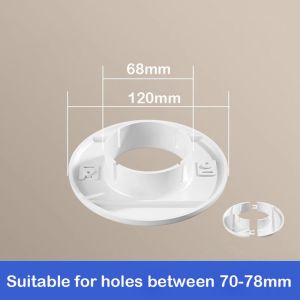 W0AGZ4J2 แบบแยกส่วน ฝาครอบท่อแอร์ ขาว พลาสติก ปลั๊กปิดรู ทนทาน ปลั๊กท่อ ทางเข้าสายเคเบิล