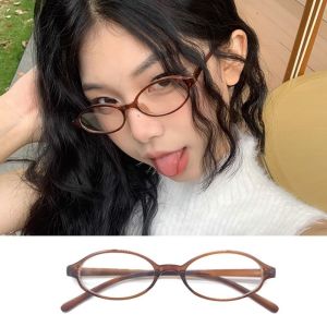 VIVOLILV 【ส่วนลด 50%】 🕶😎 แว่นตาสาววินเทจ Y2K สาวสวย Gradient กรอบรูปไข่แว่นตาญี่ปุ่น