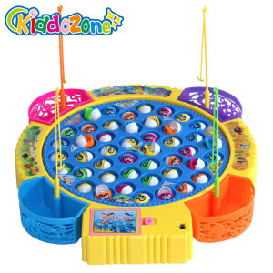 KiddoZone 15 Con Cá Cỡ Lớn Với Trò Chơi Gia Đình Nhẹ Nhàng Và Âm Nhạc Đồ Chơi Câu Cá Chạy Điện