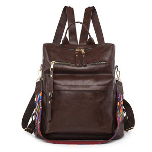 Women Backpack High Quality Oil Wax Leather Backpack Multifunction Shoulder Bags School Bags for Teenager Girls Bagpack Mochila2026