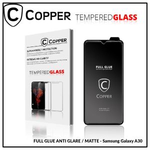 Samsung A30 - COPPER Tempered Glass Full Glue Anti Glare - Matte