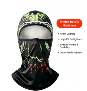 Breathable Ice Silk Full Face Neck Mask Multi-functional All-round UV Protection Mask for Motorcycle