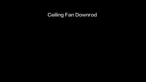 24 inch Ceiling Fan Downrod Outside Diameter 1 inch 2 Foot Extension Down Rods for Ceiling Fans Unthreaded Black