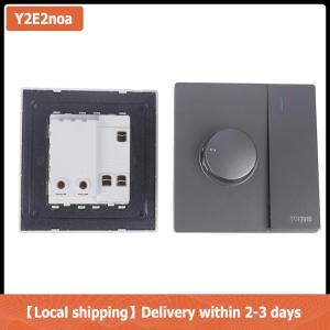 【Local shipping】 220V Universal Adjustment Ceiling Fan Speed Control Switch Wall Button Dimmer