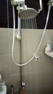 SUS 304 Stainless Steel Rainfall Shower Head 360 Degree Showerhead Round Set /Tandas Sinki Mandi Air Hujan