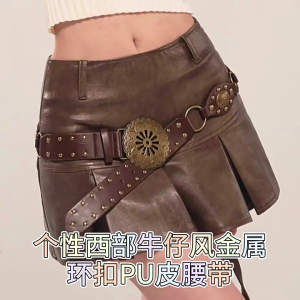 Waist Belt Chain Idol Costume Belt for Wrap Dress Halter Dress Studded Belt for Suit Mini Skirt Jeans Body Accessories