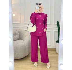 youras setcel muslim wanita kaos knit rajut inara terbaru terlaris cod