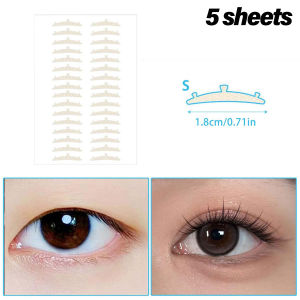 Dorisna 10 Sheets 3D Strong Support Double Eyelid Tape Self-Adhesive Transparent Super Invisible Eyelid Lift Strips