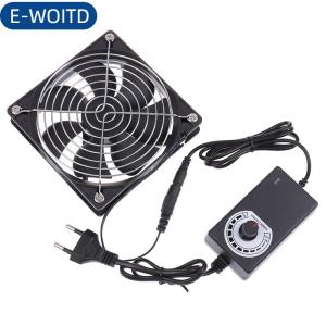 E-WOITD 12Cm 2700Rpm Fan Làm Mát Với Bộ Điều Khiển + 2 Kim Loại Lưới Bao Gồm 12V Btc Máy Khung Máy Trạm Tủ Tản Nhiệt Máy Chủ Fan