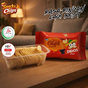 Potato Chips Original Flavor Natural Healthy Snack 60g Crispy Premium Quality Chemical-Free