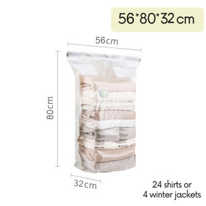 Vacuum Bag Compression Bag 3D Air-Free Compression Bag Reusable Travel Clothes Storage Bag Dustproof Moistureproof Sealed Bags真空袋