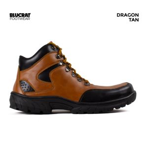 BLUCRAT SEPATU BOOTS SAFETY DRAGON TAN / SEPATU SAFETY BOOT
