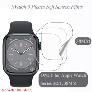 3 Pack Apple Watch TPU Films 49mm 45mm 41mm 42mm 38mm 44mm 40mm iWatch Screen Protector Soft Watch Face Foil for Apple Watch Ultra 2/Ultra Series 9 8 7 6 5 4 3 2 1 SE SE2