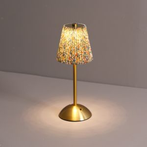 SXH Best-selling fabric-covered glow-in-the-dark metal table lamp LED Charging decorative ambient light USB Restaurant night light