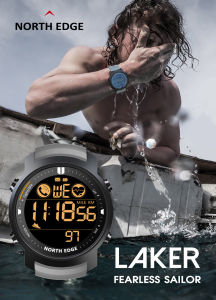 NORTH EDGE LAKER Smart Digital Watch Multifunctional Sports Waterproof Smart Watch
