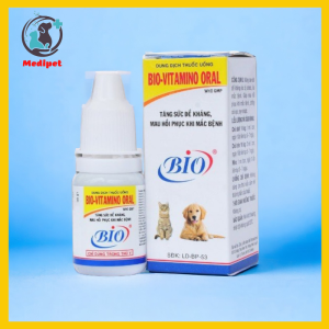 Bio Vitamino Oral bổ sung vitamin tăng cường đề kháng cho chó mèo lọ 10ml